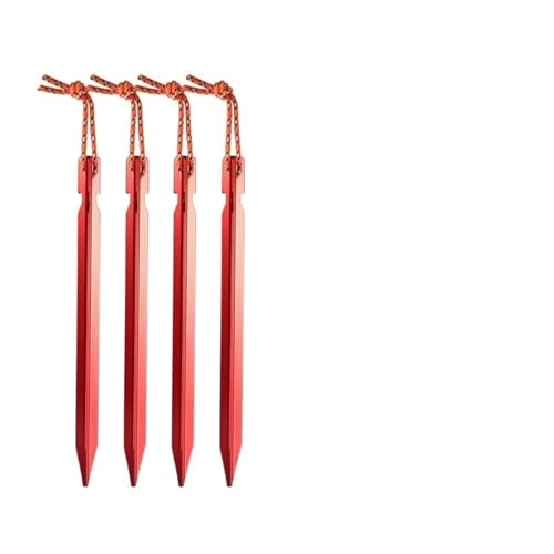 Zeltheringe Aus Aluminiumlegierung For Reisen, Outdoor, Campingzubehör, Plane, Ultraleichte Nägel, Erdnägel – Mit Aufbewahrungstasche(4pcs) von GZZBDGFIY