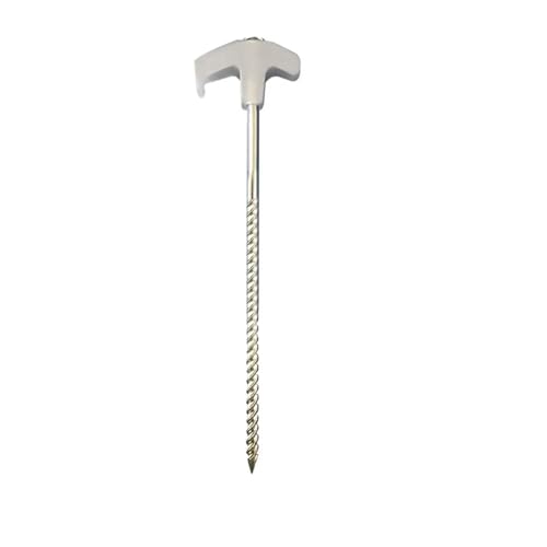 Zeltheringe For Einschrauben, 20,3 Cm, Bodenheringe, Im Dunkeln Leuchtend, Campingheringe, Bodenanker, Hering, Planenheringe, Bodenheringe For Pop-Up(Silver) von GZZBDGFIY