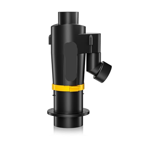Zyklon-Staubsammler-Abscheider, Abscheider Staubsammler Pulverfilter For Werkstattstaubsauger, Staubsammler Zubehör Holzbearbeitung(PM01 Black) von GZZBDGFIY