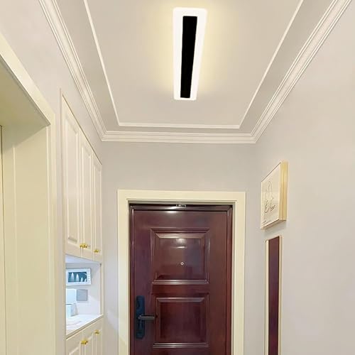 GZZBMY LED Deckenleuchte Rechteck Deckenlampe Panel Wohnzimmerlampe Bürolampe Modern Schlafzimmerlampe Flach Küchenlampe Metall + Acryl Lang für Schlafzimmer Büro Küche (Schwarz Weißes Licht,200CM) GZZBMY LED Deckenleuchte Rechteck Deckenlampe Panel Wohnzimmerlampe Bürolampe Modern Schlafzimmerlampe Flach Küchenlampe Metall + Acryl Lang für Schlafzimmer Büro Küche (Schwarz Weißes Licht,200CM) von GZZBMY