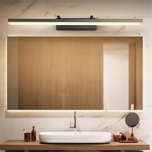GZZBMY LED Wandlampe Bad Spiegellampe,180 Grad Drehung Wandbeleuchtung für bad,IP44 Wasserdicht Wandleuchte Dehnbar,Schwarz Acryl Innen Spiegelleuchte für Spiegel Schminktisch Bad (40cm,Warmes Licht) GZZBMY LED Wandlampe Bad Spiegellampe,180 Grad Drehung Wandbeleuchtung für bad,IP44 Wasserdicht Wandleuchte Dehnbar,Schwarz Acryl Innen Spiegelleuchte für Spiegel Schminktisch Bad (40cm,Warmes Licht) von GZZBMY