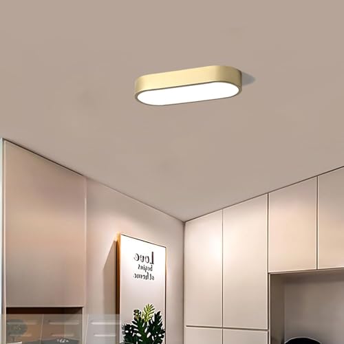 GZZBMY Moderne LED Deckenlampen mit Fernbedienung 3 Farbtemperatur Modus Rechteck LED Deckenleuchte Metall Acrylic Deckenbeleuchtung für Küche Eingang Korridor Schlafzimmer (Gold,35CM 36W 3500Lumen) GZZBMY Moderne LED Deckenlampen mit Fernbedienung 3 Farbtemperatur Modus Rechteck LED Deckenleuchte Metall Acrylic Deckenbeleuchtung für Küche Eingang Korridor Schlafzimmer (Gold,35CM 36W 3500Lumen) von GZZBMY