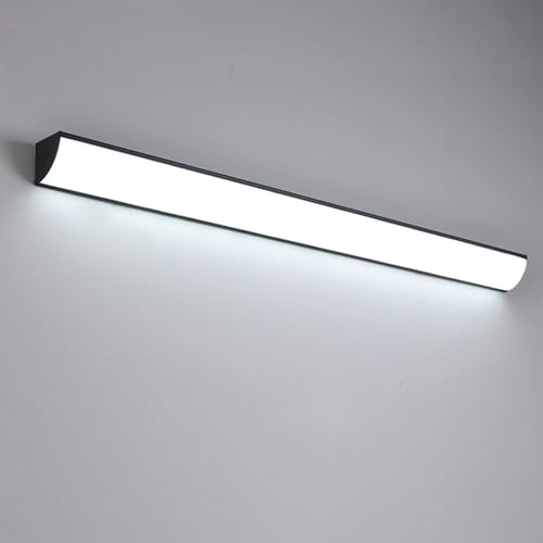 LED Aussen Wandlampe Modern Wandleuchte Dreiecke Wandbeleuchtung Up und Down Außenleuchte 3000K/4000K/6000K IP65 Wasserdicht Kellerleuchte für Flur Treppe Garage Acrylic (Schwarz Warmes,150CM) von GZZBMY