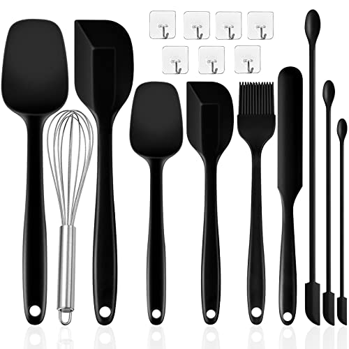 GZcaiyun 10 Stk Silikon Spatel Set, Küchenutensilien zum Backen Teigschaber Kochen & Mischen Hitzebeständiger Antihaft Spülmaschinengeeignet, mit 7 Haken GZcaiyun 10 Stk Silikon Spatel Set, Küchenutensilien zum Backen Teigschaber Kochen & Mischen Hitzebeständiger Antihaft Spülmaschinengeeignet, mit 7 Haken von GZcaiyun