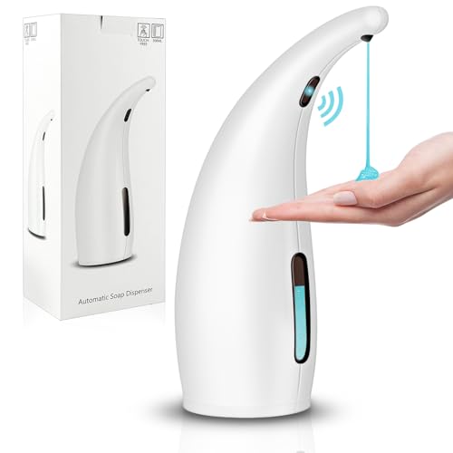 Seifenspender Automatisch, 300ml Automatischer Seifenspender Berührungsloser Seifenspender mit Infrarotsensor für Bad Küche Hotel, IPX6/IPX7 Wasserdicht(Keine Batterien Enthalten) von GZhaizhuan