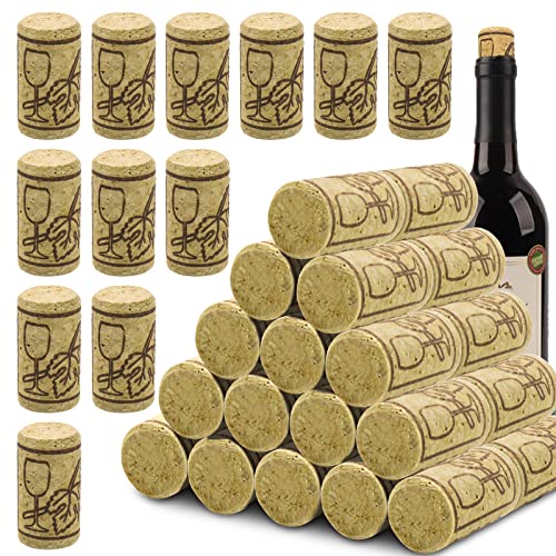 GZkedu 50 Stück Korken, Weinkorken Natur Dunkel Basteln Korken, für Weinbierflasche, Glasflaschen, DIY Handwerk (21 x 40mm) von GZkedu