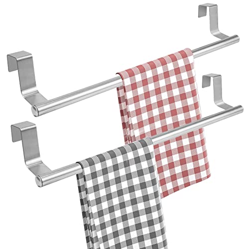 GZkushi 2 Stück Handtuchhalter, Ohne Bohren Handtuchstange für Badezimmer,Schlafzimmer,Küche,Schranktüren,Schubladen mit Kratzschutzstreifen(36 * 7cm) von GZkushi