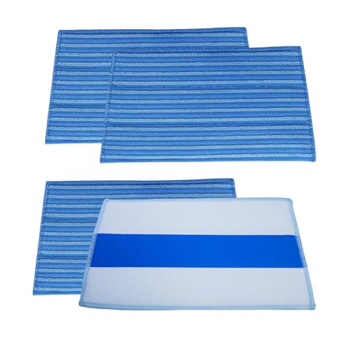 Wischmopp-Pads, kompatibel mit HAAN Dampfreinigungsmopp, wiederverwendbare Mikrofaser-Pads, Ersatz für Dampfgarer der HAAN FS, SI und MS Serie, 4 Stück von GZsenwo