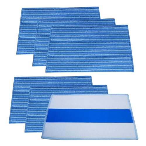 Wischmopp-Pads, kompatibel mit HAAN Dampfreinigungsmopp, wiederverwendbare Mikrofaser-Pads, Ersatz für Dampfgarer der HAAN FS, SI und MS Serie, 6 Stück von GZsenwo