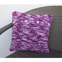 Handgestrickte Kissenhülle Kuschelig Weich in Lila Zyklam Pink Rosa Ca. 38 X cm Passend Für Kissen 40 Handgestrickte Kissenhülle Kuschelig Weich in Lila Zyklam Pink Rosa Ca. 38 X cm Passend Für Kissen 40 von GaHiBu