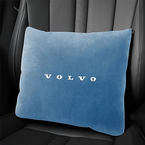 GaNkas Auto-Dual-Purpose-Kissen, multifunktionales Kissen für Volvo XC60 S60 S90 CX40 V40 Innen-Ersatzteile, Fahrzeugzubehör,Blue Style von GaNkas