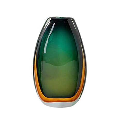 Vase Licht Luxus Glasvase Dekoration Kreative Farbverlauf Wohnzimmer Vase Esstisch Getrocknete Blumen Blumenarrangement Behälter Dekoration Blumenvase (Größe: Gre von GaRcan
