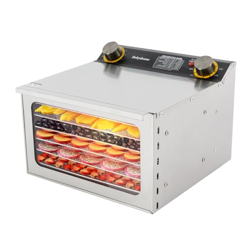Dörrautomat Edelstahl 220V 6/8 Etagen Dörrgerät Temperaturregler Von 30-90℃ Geräuscharm Trocknungsmaschine Lebensmittel Elektrischer Dörrautomat für Obst (6-stufige Lebensmittel-Trocknungsmaschine) von Gaabungky