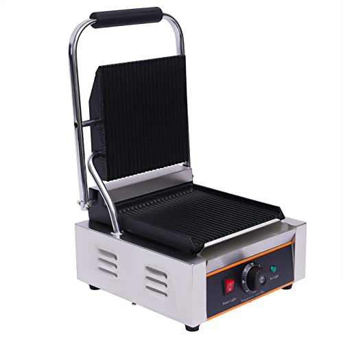 Edelstahl Sandwich Presse 1800W 220V Kommerzielle Presse Grill mit LED-Anzeigelampe, Freie Temperatureinstellung 122°F-572°F Elektrische Sandwichmaschine für Restaurants, Hotels, Cafeterienv von Gaabungky