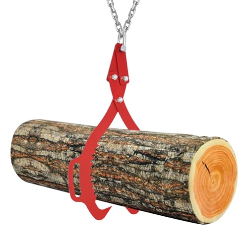 Holzgreifer 700 kg Holzzange mit Griffe, Kompakt und Leicht Holzanhebung Langlebig Baumstamm Hebezange Profi Forstzange für Verschiedene StäMme Stangen von Gaabungky
