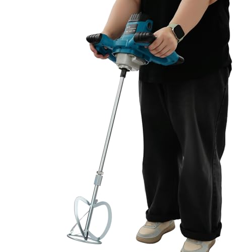 MöRtelrüHrer 1400W Carbon Brush Set Profi Rührwerk Mischer Mit SpiralföRmigem Doppelpaddel und Selbstsicherndem Schalter, Elektrische Professionelle Mischer für Futter, Farbe, Kleber MöRtelrüHrer 1400W Carbon Brush Set Profi Rührwerk Mischer Mit SpiralföRmigem Doppelpaddel und Selbstsicherndem Schalter, Elektrische Professionelle Mischer für Futter, Farbe, Kleber von Gaabungky