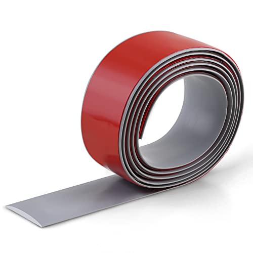 Peel and Stick Bodenübergangsstreifen, selbstklebender flacher Trennstreifen zum Verbinden von Bodenlücken, Teppich zu Fliesen Übergang Kanten Trim (Abdeckspalt innerhalb 5cm) von Gaahing
