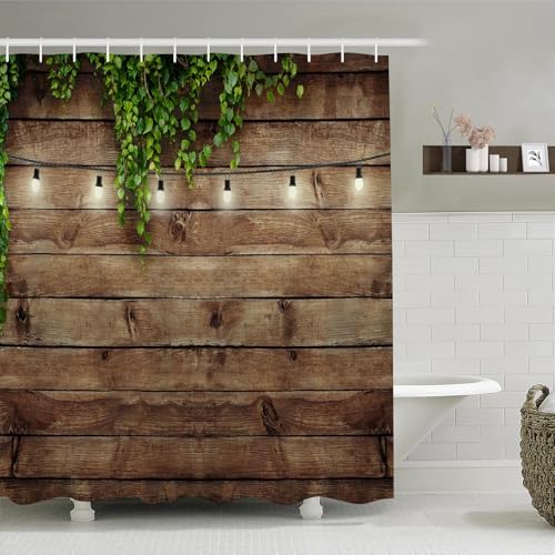 Gaakvrr Gartenduschvorhang wasserdicht Badezimmer Dec oder Polyestergewebe Vorhänge ETS mit 12 Haken H180 x B150 cm von Gaakvrr