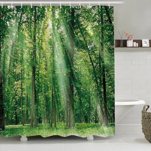 Gaakvrr Gartenduschvorhang wasserdicht Badezimmer Dec oder Polyestergewebe Vorhänge ETS mit 12 Haken H180 x B180 cm von Gaakvrr