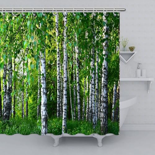 Gaakvrr Gartenduschvorhang wasserdicht Badezimmer Dec oder Polyestergewebe Vorhänge ETS mit 12 Haken H180 x B180 cm von Gaakvrr