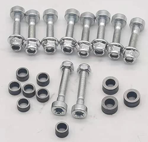 Gabasinover, 1 Set Heckenscheren-Klingenschere, Schraube und Mutter passend für Stihl HS81 HS86 HS82 HS87 HSA94 Heckenschere, Heckenschere von Gabasinover