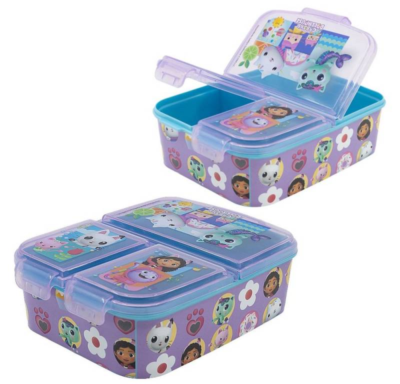 Gabby's Dollhouse Lunchbox Brotdose 3 getrennte Fächer Gabby's Dollhouse Vesper Dose von Gabby's Dollhouse