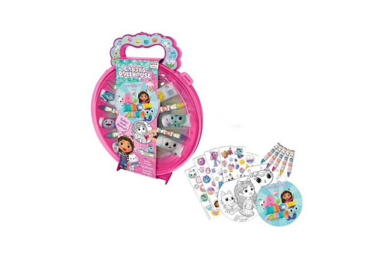 Gabby's Dollhouse Malpalette Gabby's Dollhouse Malset Zeichenbox mit Zubehör für Kinder von Gabby's Dollhouse