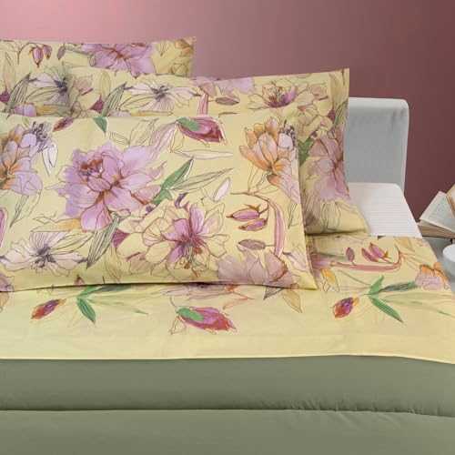 Gabel Bettwäsche-Set für Doppelbett, Bedruckt auf Madapolan aus Reiner Baumwolle (Madame) von Gabel