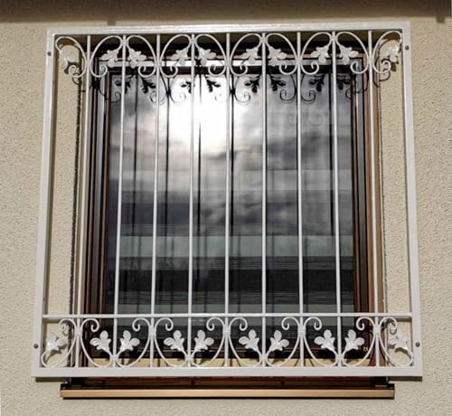 Fenstergitter Metall Schmiedeeisen Einbruchschutz Monaco-Z100 flex Verzinkt nach Maß, Breite Universal Alles:Breite 114 cm Fenstergitter Metall Schmiedeeisen Einbruchschutz Monaco-Z100 flex Verzinkt nach Maß, Breite Universal Alles:Breite 114 cm von Gabella