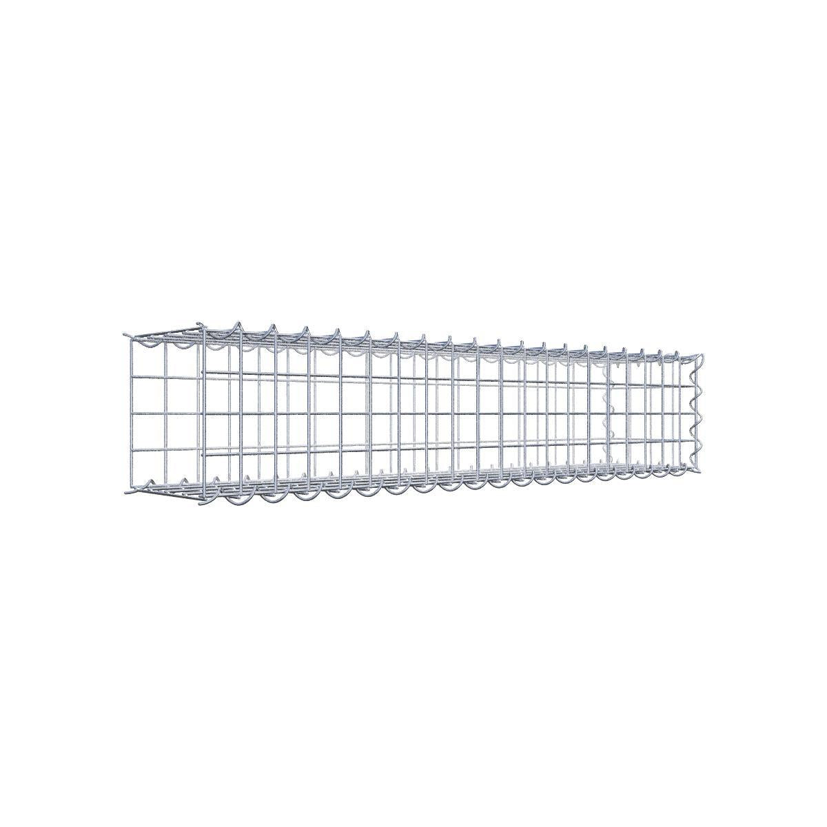 Anbaugabione Typ 2 100 cm x 20 cm x 20 cm (L x H x T), Maschenweite 5 cm x 5 cm, Spirale