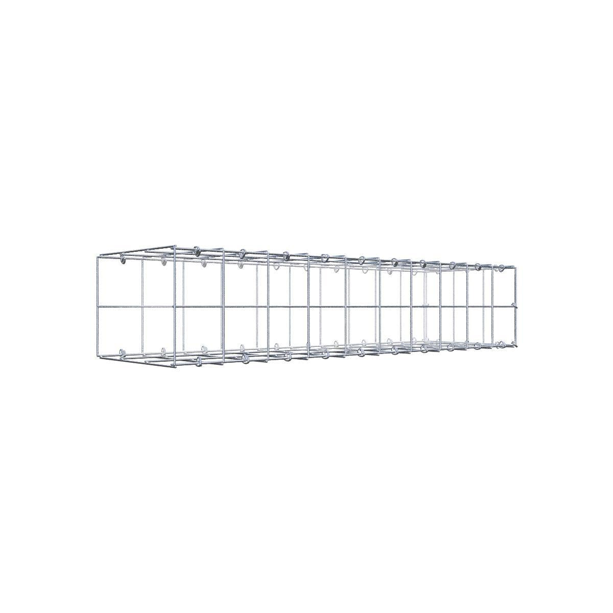 Anbaugabione Typ 2 100 cm x 20 cm x 30 cm (L x H x T), Maschenweite 10 cm x 10 cm, C-Ring