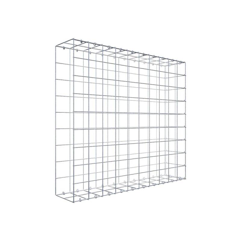 Anbaugabione Typ 2 100 cm x 90 cm x 20 cm (L x H x T), Maschenweite 10 cm x 10 cm, C-Ring
