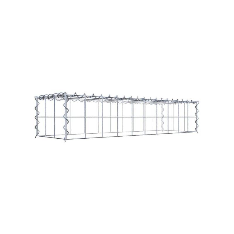Anbaugabione Typ 3 100 cm x 20 cm x 30 cm (L x H x T), Maschenweite 10 cm x 10 cm, Spirale
