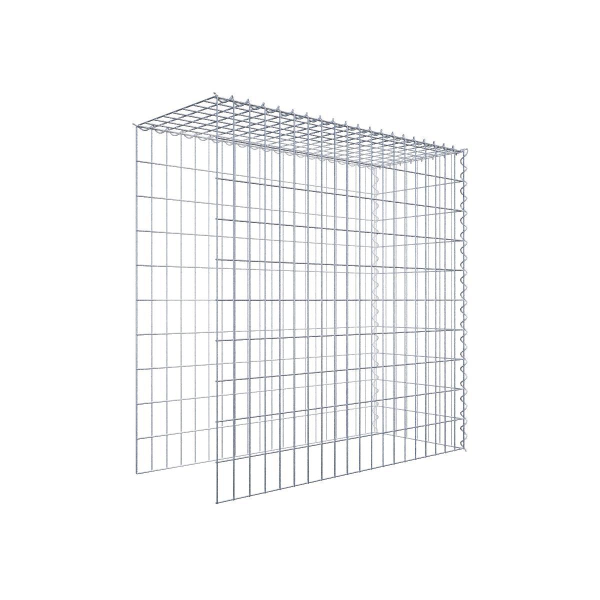Anbaugabione Typ 4 100 cm x 100 cm x 40 cm (L x H x T), Maschenweite 5 cm x 10 cm, Spirale