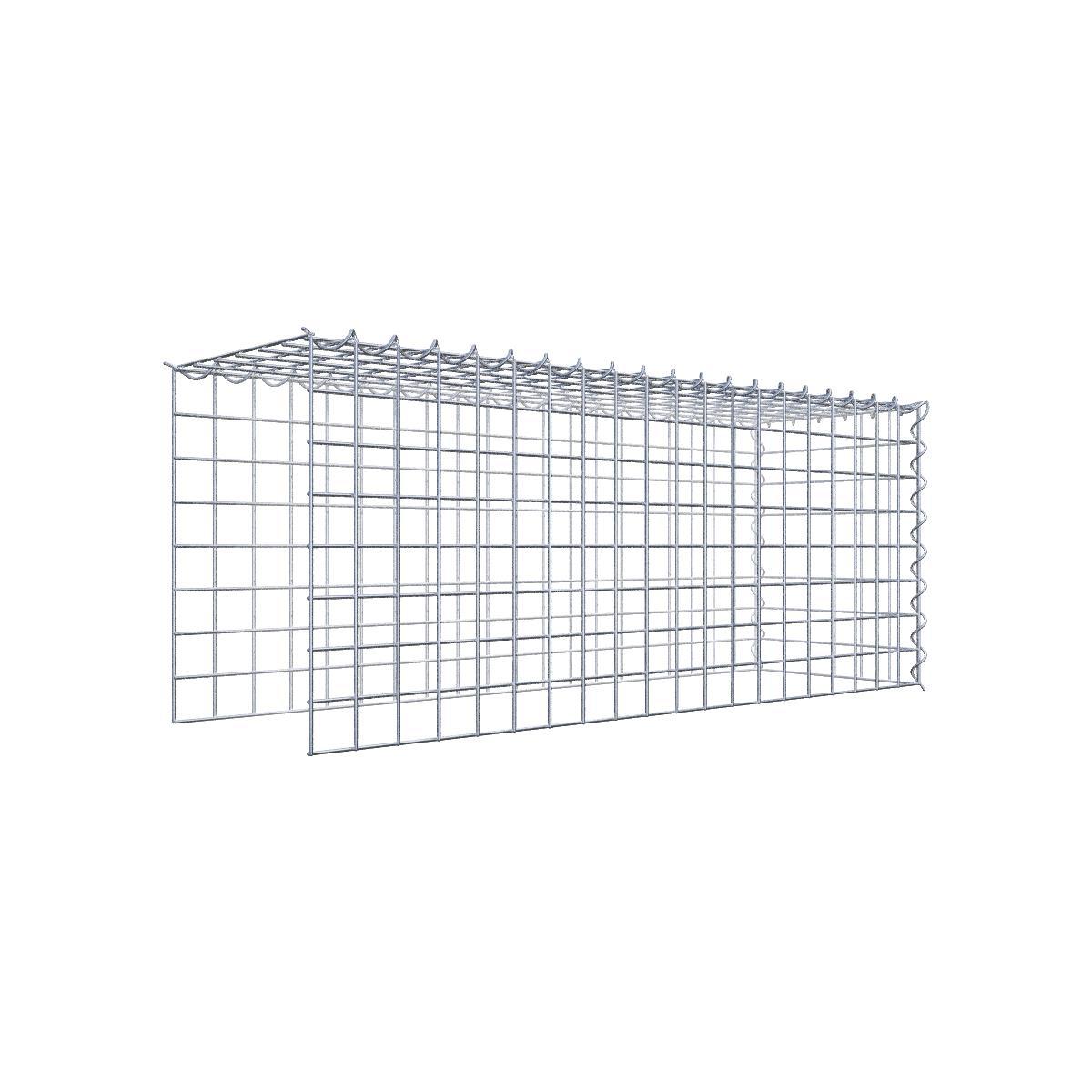 Anbaugabione Typ 4 100 cm x 40 cm x 30 cm (L x H x T), Maschenweite 5 cm x 5 cm, Spirale