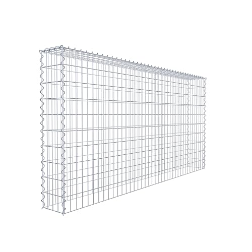 GABIONA - Gabione 200 x 100 x 20 cm - Anbau-Korb Typ 3 (ohne Bodengitter) - Gabionenkorb mit Maschenweite 5 x 10 cm von Gabiona