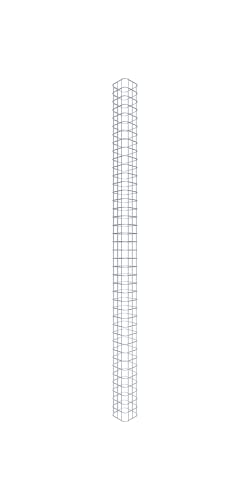 GABIONA | Gabionensäule HxBxT: 200 x 17 x 17 cm | Maschenweite 5 x 5 cm | Eckiger Gabionenpfosten für den Garten | Rostfrei GABIONA | Gabionensäule HxBxT: 200 x 17 x 17 cm | Maschenweite 5 x 5 cm | Eckiger Gabionenpfosten für den Garten | Rostfrei von Gabiona