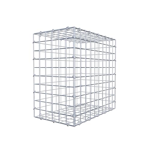 GABIONA Steinkorb-Gabione eckig, Maschenweite 5 x 5 cm, Tiefe 30 cm, Gabione 50 x 50 x 30 cm (L x H x T), C-Ring von Gabiona