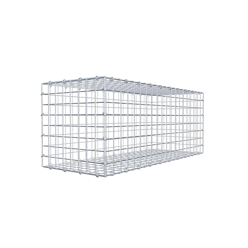 GABIONA Steinkorb-Gabione eckig, Maschenweite 5 x 5 cm, Tiefe 40 cm, Gabione 100 x 40 x 40 cm (L x H x T), C-Ring von Gabiona
