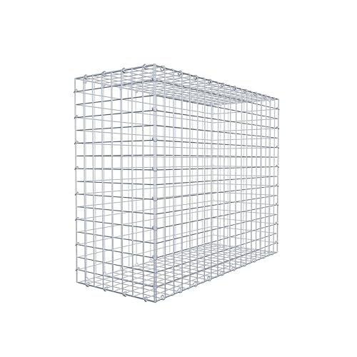 GABIONA Steinkorb-Gabione eckig, Maschenweite 5 x 5 cm, Tiefe 40 cm, Gabione 100 x 80 x 40 cm (L x H x T), C-Ring von Gabiona