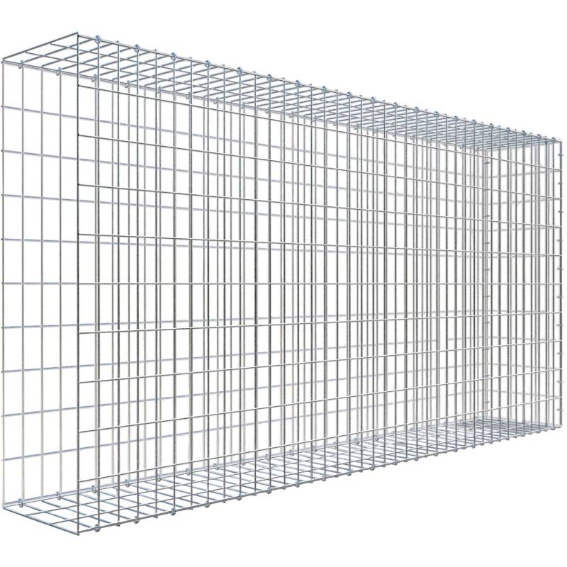 Gabiona C-Ring-Gabione-Anbaukorb Typ 2 100 x 200 x 30 cm Maschenw 5 x 10 cm von Gabiona