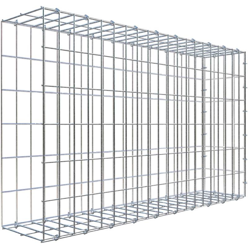Gabiona C-Ring-Gabione-Anbaukorb Typ 2 60 x 100 x 20 cm Maschenw 5 x 10 cm von Gabiona