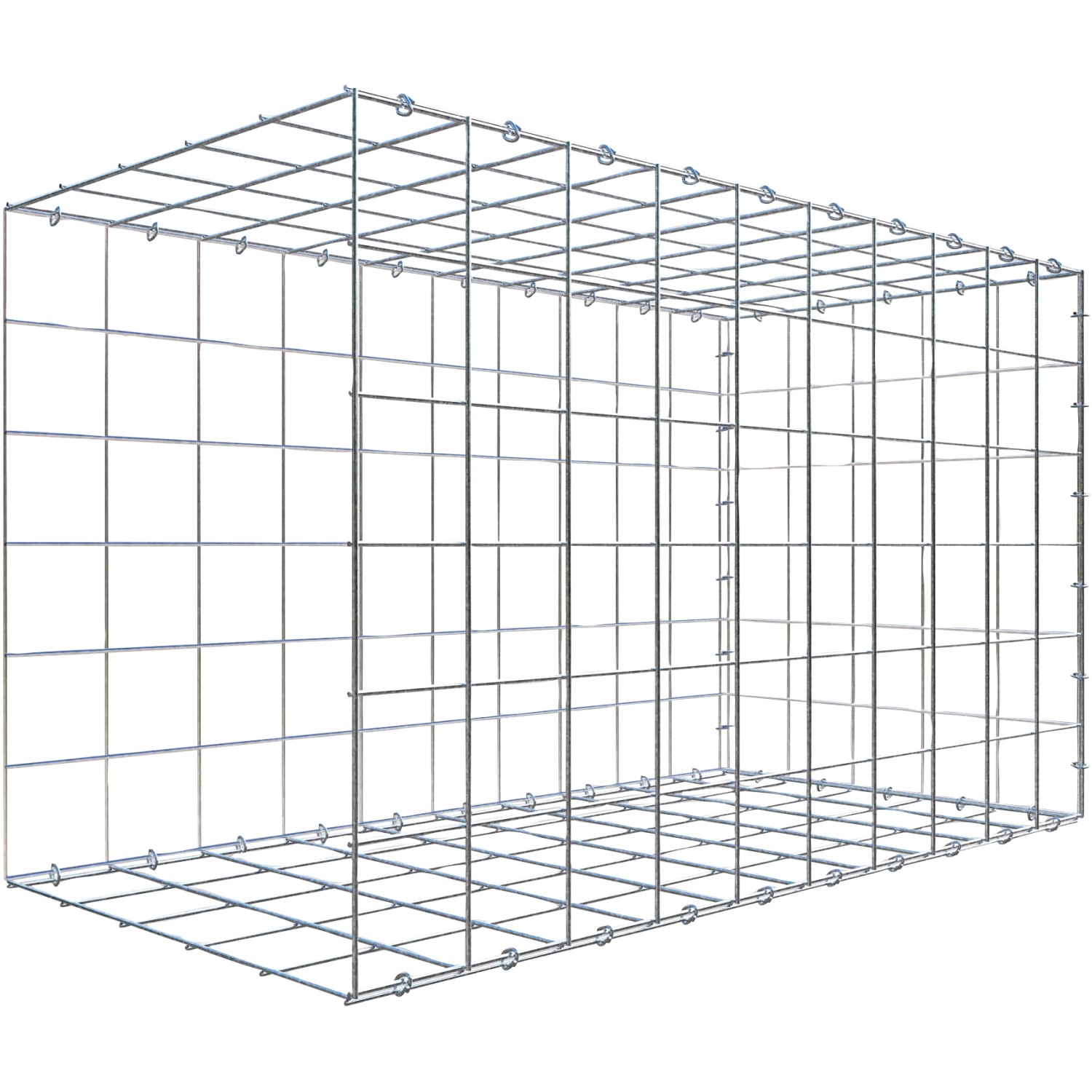 Gabiona C-Ring-Gabione-Anbaukorb Typ 2 60 x 100 x 50 cm Maschenw 10 x 10 cm Gabiona C-Ring-Gabione-Anbaukorb Typ 2 60 x 100 x 50 cm Maschenw 10 x 10 cm von Gabiona