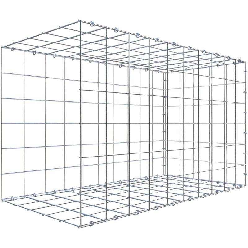 Gabiona C-Ring-Gabione-Anbaukorb Typ 2 60 x 100 x 50 cm Maschenw 10 x 10 cm von Gabiona