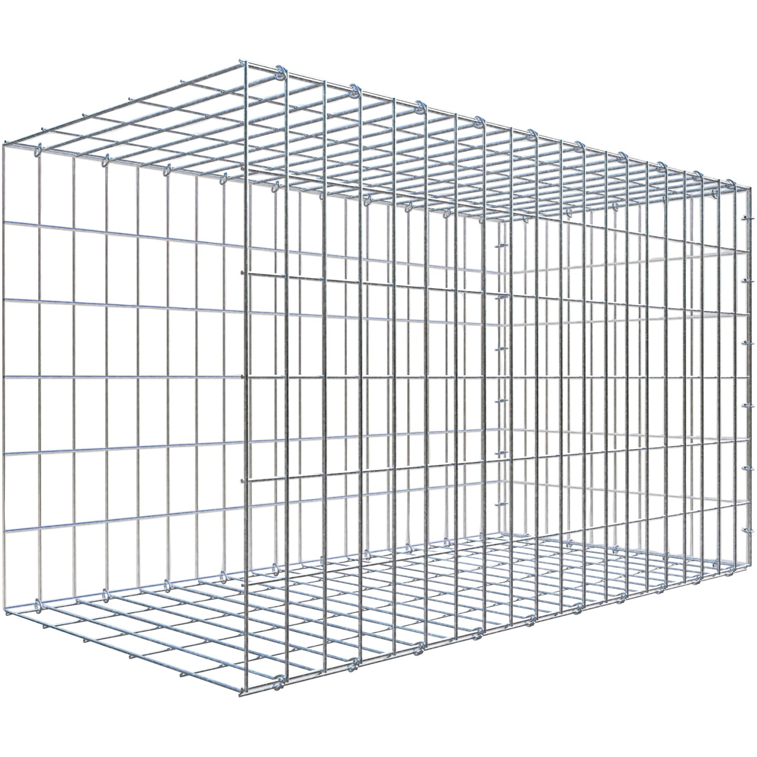 Gabiona C-Ring-Gabione-Anbaukorb Typ 2 60 x 100 x 50 cm Maschenw 5 x 10 cm Gabiona C-Ring-Gabione-Anbaukorb Typ 2 60 x 100 x 50 cm Maschenw 5 x 10 cm von Gabiona