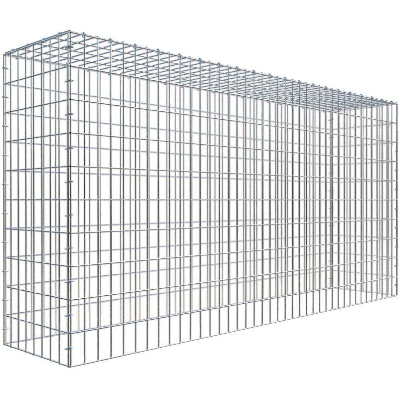Gabiona C-Ring-Gabione-Anbaukorb Typ 3 100 x 200 x 40 cm Maschenw 5 x 10 cm von Gabiona