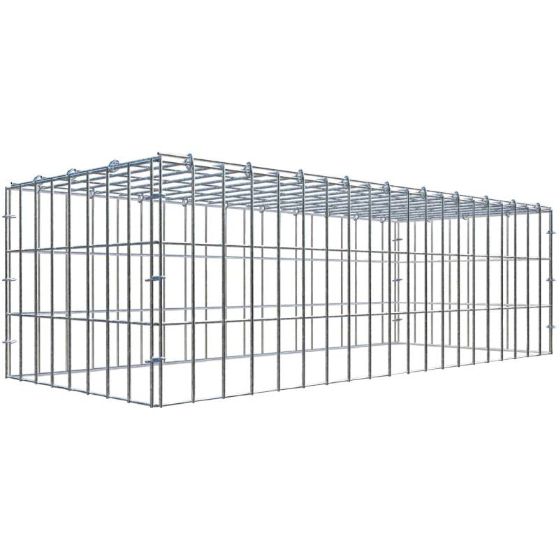 Gabiona C-Ring-Gabione-Anbaukorb Typ 3 30 x 100 x 40 cm Maschenw 5 x 10 cm von Gabiona