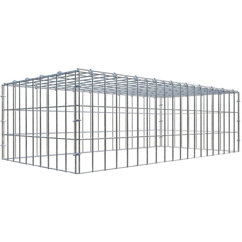 Gabiona C-Ring-Gabione-Anbaukorb Typ 3 30 x 100 x 50 cm Maschenw 5 x 10 cm von Gabiona