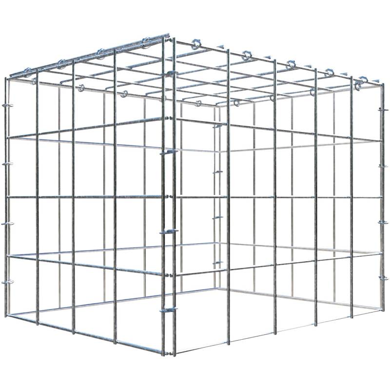Gabiona C-Ring-Gabione-Anbaukorb Typ 3 40 x 50 x 40 cm Maschenw 10 x 10 cm von Gabiona