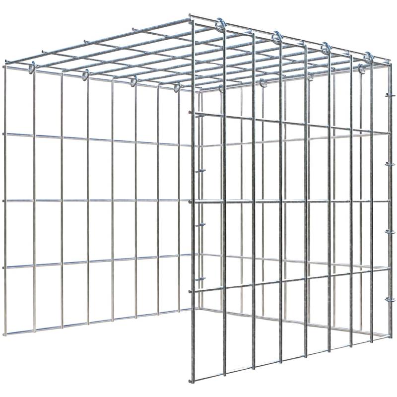 Gabiona C-Ring-Gabione-Anbaukorb Typ 4 40 x 40 x 40 cm Maschenw 5 x 10 cm von Gabiona